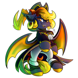 Size: 1500x1500 | Tagged: safe, artist:starcasteclipse, oc, oc only, oc:sunrook, bat pony, pony, simple background, solo, transparent background