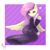 Size: 900x900 | Tagged: safe, artist:merisa, fluttershy, pegasus, pony, semi-anthro, g4, arm hooves, clothes, dress, ear piercing, emo, fanart, fluttergoth, piercing, solo