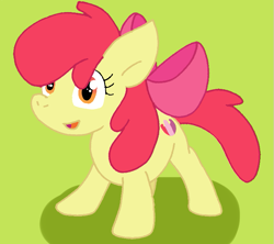 Size: 745x661 | Tagged: safe, artist:cmara, apple bloom, earth pony, pony, g4, adorabloom, cute, female, filly, foal, happy, solo