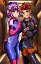 Size: 2120x3359 | Tagged: safe, artist:pridark, oc, oc only, oc:fireheart(fire), oc:nurse lavender blossom, human, equestria girls, g4, clothes, duo, female, fireheart76's latex suit design, gloves, high res, humanized, latex, latex boots, latex gloves, latex suit, male, nurse, nurse outfit, prisoners of the moon, rubber, rubber suit, straight