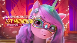 Size: 720x405 | Tagged: safe, edit, edited screencap, screencap, izzy moonbow, pony, unicorn, g5, my little pony: make your mark, my little pony: make your mark chapter 4, the manesquerade ball, spoiler:g5, spoiler:my little pony: make your mark, spoiler:my little pony: make your mark chapter 4, spoiler:mymc04e05, fortnite, play of the game