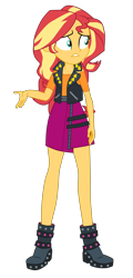 Size: 1900x3967 | Tagged: safe, artist:gmaplay, sunset shimmer, human, equestria girls, equestria girls specials, g4, my little pony equestria girls: better together, my little pony equestria girls: holidays unwrapped, saving pinkie's pie, boots, shoes, simple background, solo, transparent background, worried