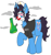 Size: 1890x2000 | Tagged: safe, artist:mxmx fw, pony, unicorn, bong, clothes, clown, clown makeup, drugged, drugs, el uriel, makeup, marijuana, mexico, ms paint, onecoin crew, ponified, smiling, solo, spanish, youtuber