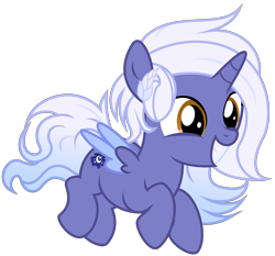 Size: 3492x3251 | Tagged: safe, artist:strategypony, oc, oc only, oc:glitter night, alicorn, pony, alicorn oc, cute, female, filly, flying, foal, high res, horn, simple background, transparent background, wings