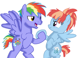 Size: 1024x767 | Tagged: safe, artist:simbyfim, bow hothoof, windy whistles, pegasus, pony, g4, duo, female, male, mare, ship:windyhoof, shipping, simple background, stallion, straight, transparent background, vector, younger