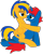 Size: 2048x2585 | Tagged: safe, artist:ry-bluepony1, oc, oc only, oc:flare spark, oc:train track, pegasus, pony, unicorn, g4, female, high res, male, riding, shipping, simple background, smiling, straight, transparent background