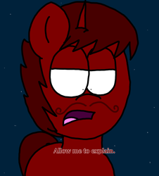 Size: 3023x3351 | Tagged: safe, artist:professorventurer, oc, oc:enrique, pony, series:ask pippamena, high res, imminent bullshit, imminent flashback