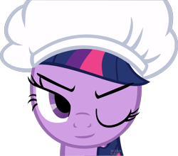 Size: 1538x1351 | Tagged: safe, artist:rosasaav, twilight sparkle, pony, unicorn, g4, the last roundup, base used, female, hat, mare, one eye closed, simple background, smiling, solo, transparent background, vector, wink