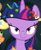 Size: 887x1080 | Tagged: safe, screencap, applejack, twilight sparkle, alicorn, earth pony, pony, g4, season 4, trade ya!, confetti, cropped, female, lidded eyes, looking at you, mare, smiling, twilight sparkle (alicorn)