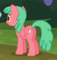 Size: 117x123 | Tagged: safe, screencap, watermelon taffy, pegasus, pony, g4, my little pony: friendship is magic, rainbow falls, cropped, female, mare, recolor