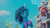 Size: 2000x1125 | Tagged: safe, edit, edited screencap, editor:quoterific, screencap, misty brightdawn, pony, unicorn, g5, my little pony: make your mark, my little pony: make your mark chapter 2, the traditional unicorn sleep-over, spoiler:g5, awkward smile, coat markings, cornrows, dialogue, donut, female, food, mare, maretime bay, pale belly, raised hoof, smiling, socks (coat markings), solo, unshorn fetlocks