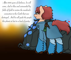 Size: 975x820 | Tagged: safe, artist:holly-heart-mlp, earth pony, pony, nausicaa of the valley of the wind, ohmu, ponified, prophecy, studio ghibli, text