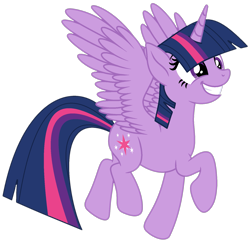 Size: 1635x1580 | Tagged: safe, artist:starshade, artist:twilyisbestpone, twilight sparkle, alicorn, pony, g4, adorkable, base used, cute, dork, female, flying, grin, mare, raised hoof, simple background, smiling, solo, spread wings, transparent background, twiabetes, twilight sparkle (alicorn), wings