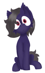Size: 447x729 | Tagged: safe, artist:cotarsis, oc, oc only, oc:prpout, bat pony, pony, simple background, sitting, sketch, solo, white background