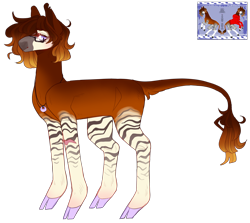 Size: 2688x2402 | Tagged: safe, artist:sleepy-nova, oc, oc:cascade, okapi, cloven hooves, glasses, high res, simple background, solo, transparent background