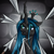 Size: 1024x1024 | Tagged: safe, artist:not-ordinary-pony, derpibooru exclusive, queen chrysalis, changeling, changeling queen, g4, eyebrows, queen chrysalis is not amused, raised eyebrow, solo, spear, unamused, weapon