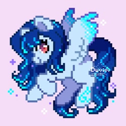 Size: 1024x1024 | Tagged: safe, artist:duvivi, oc, oc only, pony, pixel art, purple background, simple background, solo