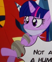 Size: 554x658 | Tagged: artist needed, source needed, safe, edit, twilight sparkle, alicorn, pony, g4, bondage, bound and gagged, cloth gag, cropped, damsel in distress, gag, speech bubble, text, tied up, twilight sparkle (alicorn)