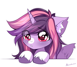 Size: 3824x3311 | Tagged: safe, artist:airiniblock, oc, oc only, oc:yume shine, alicorn, pony, rcf community, :o, alicorn oc, coat markings, colored ear fluff, colored pupils, cute, daaaaaaaaaaaw, ear fluff, eye clipping through hair, eyebrows, eyebrows visible through hair, facial markings, female, floppy ears, freckles, high res, hooves on the table, horn, icon, mare, ocbetes, open mouth, simple background, snip (coat marking), socks (coat markings), solo, two toned mane, unshorn fetlocks, weapons-grade cute, white background, wings