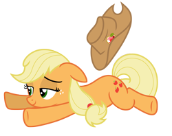 Size: 8000x6351 | Tagged: safe, artist:estories, applejack, earth pony, pony, g4, absurd resolution, applejack's hat, cowboy hat, hat, simple background, solo, transparent background, vector