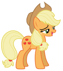 Size: 6527x7371 | Tagged: safe, artist:estories, applejack, earth pony, pony, g4, absurd resolution, applejack's hat, cowboy hat, hat, simple background, solo, transparent background, vector