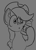 Size: 498x699 | Tagged: safe, artist:cotarsis, applejack, earth pony, pony, g4, sketch, solo