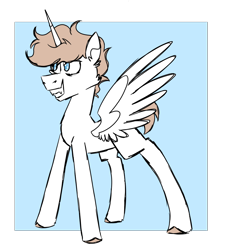 Size: 900x1000 | Tagged: safe, artist:fuckomcfuck, oc, oc:rat, alicorn, pony, fangs, simple background, solo, transparent background