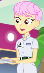 Size: 485x800 | Tagged: safe, screencap, mimi mimosa, human, equestria girls, equestria girls specials, g4, my little pony equestria girls: better together, my little pony equestria girls: spring breakdown, cruise ship staff, female