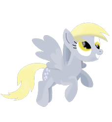 Size: 854x935 | Tagged: safe, artist:gingerdemonkitten666, derpy hooves, pegasus, pony, g4, derp, female, flying, mare, simple background, smiling, solo, transparent background, wings