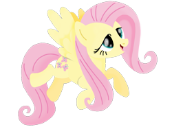 Size: 975x720 | Tagged: safe, artist:gingerdemonkitten666, fluttershy, pegasus, pony, g4, female, flying, mare, open mouth, simple background, solo, transparent background, wings