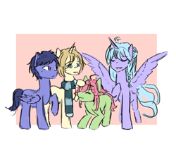 Size: 2200x2000 | Tagged: safe, artist:snowzaaah, pony, crossover, digital art, ensemble stars, high res, ponified, simple background