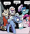 Size: 778x884 | Tagged: safe, artist:andypriceart, idw, azure bristle, cordon blues, kibitz, lace doily, pinkie pie, pony, chaos theory (arc), g4, spoiler:comic, spoiler:comic48, accord (arc), chef's hat, clothes, creepy, creepy smile, female, hat, hive mind, maid, male, mare, mind control, part the first: from chaos comes order, smiling, stallion