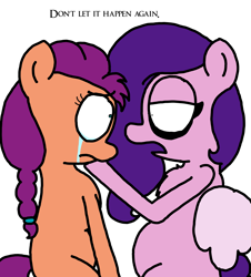 Size: 3023x3351 | Tagged: safe, artist:professorventurer, pipp petals, sunny starscout, earth pony, pegasus, pony, series:ask pippamena, g5, crying, duo, female, high res, lesbian, pippamena, pregnant, primrose petals, ship:petalscout, shipping, simple background, white background