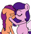 Size: 3023x3351 | Tagged: safe, artist:professorventurer, pipp petals, sunny starscout, earth pony, pegasus, pony, series:ask pippamena, g5, crying, duo, female, hair tie, high res, kiss on the lips, kissing, lesbian, pippamena, pregnant, primrose petals, ship:petalscout, shipping, simple background, white background