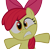 Size: 3713x3662 | Tagged: safe, artist:warmo161, apple bloom, earth pony, pony, bridle gossip, g4, my little pony: friendship is magic, season 1, female, filly, foal, gritted teeth, high res, implied zecora, scared, simple background, solo, teeth, transparent background, vector