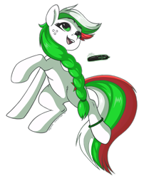 Size: 988x1223 | Tagged: artist needed, safe, edit, oc, oc only, oc:bulgaria, earth pony, pony, braid, bulgaria, female, freckles, mare, nation ponies, ponified, simple background, solo, stylus, transparent background