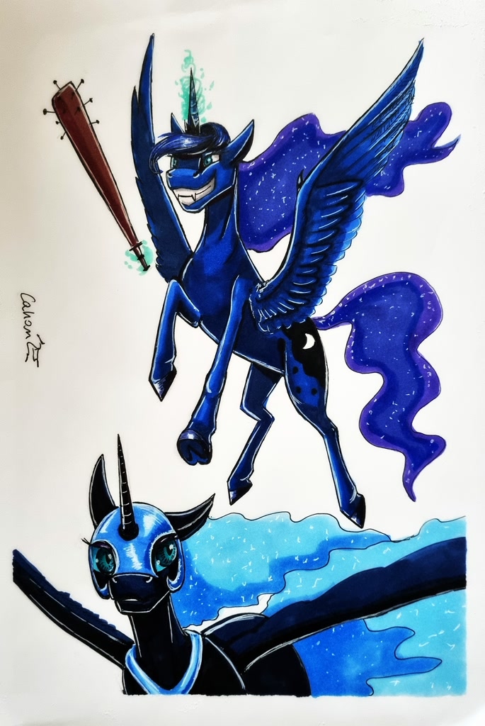 how to draw nightmare moon