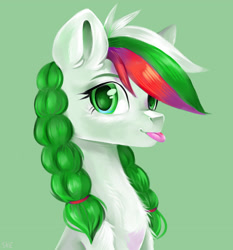 Size: 3615x3872 | Tagged: safe, artist:ske, edit, oc, oc:bulgaria, pony, bulgaria, green background, hair tie, high res, nation ponies, ponified, simple background, solo