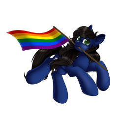 Size: 3000x3000 | Tagged: safe, artist:xcinnamon-twistx, oc, oc only, oc:sweet sound, pegasus, pony, gay pride flag, high res, looking at you, male, male oc, pride, pride flag, simple background, solo, stallion, transparent background