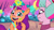 Size: 3072x1727 | Tagged: safe, screencap, dahlia, sunny starscout, earth pony, pony, diva and conquer, g5, my little pony: tell your tale, spoiler:g5, spoiler:my little pony: tell your tale, spoiler:tyts01e56, cute, duo, duo female, female, frown, glasses, mane stripe sunny, mare, open mouth, open smile, smiling, sunnybetes, wingding eyes