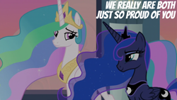 Size: 2000x1125 | Tagged: safe, edit, edited screencap, editor:quoterific, screencap, princess celestia, princess luna, alicorn, pony, g4, the last problem