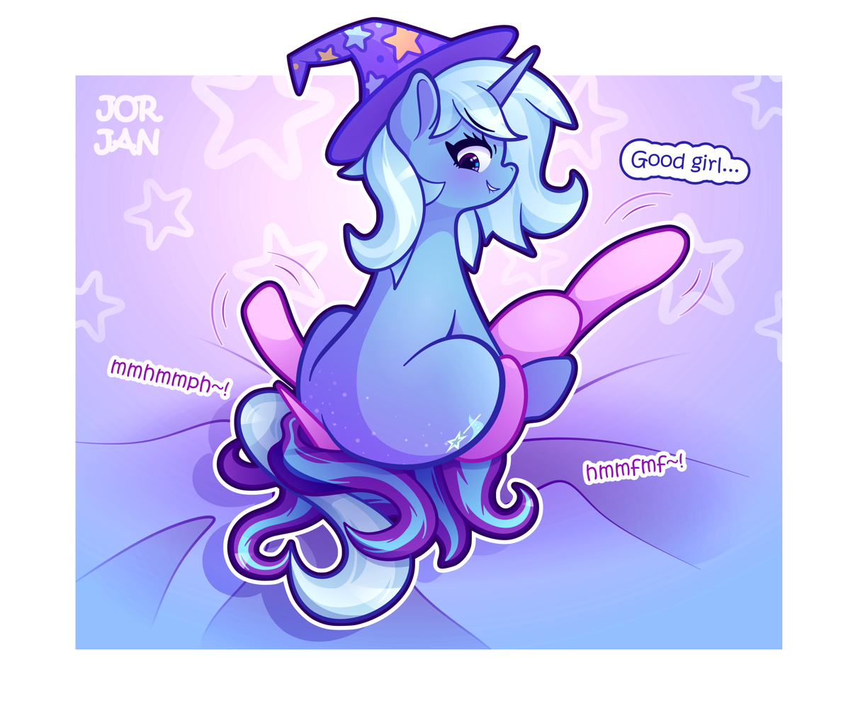 #3166759 - suggestive, artist:jorjan, starlight glimmer, trixie, pony, unic...