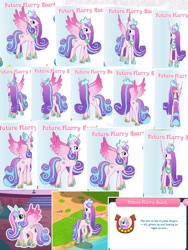 Size: 2704x3605 | Tagged: safe, gameloft, screencap, princess flurry heart, alicorn, pony, g4, my little pony: magic princess, 3d, colored wings, crown, female, game, gradient wings, high res, jewelry, mare, older, older flurry heart, regalia