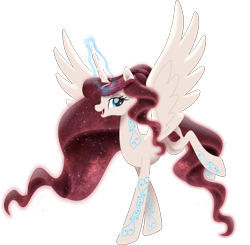 Size: 12818x12548 | Tagged: safe, artist:php178, oc, oc only, oc:rosetta, alicorn, pony, my little pony: the movie, .svg available, alicorn oc, aura, blue eyes, braid, coat markings, commissioner:dust rock, concave belly, ethereal hair, ethereal mane, ethereal tail, female, flourish, flourishes, galaxy, galaxy mane, galaxy tail, glowing, glowing mane, glowing tail, god empress of ponykind, hair bun, highlights, horn, inkscape, large file size, lauren faust, long horn, long mane, long tail, looking at you, magic, magic aura, mane, mare, movie accurate, ponified, prancing, red mane, red tail, redesign, regal, reimagined, remastered, shading, simple background, slender, smiling, smiling at you, solo, spread wings, starry mane, starry tail, svg, swirls, swirly markings, tail, tall, thin, transparent background, vector, wings