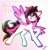 Size: 1974x2048 | Tagged: safe, artist:tz055, oc, oc only, oc:lunylin, pegasus, pony, collar, colored belly, colored eartips, colored hooves, colored sclera, colored wings, colored wingtips, facial markings, female, gradient background, heterochromia, japanese, looking at you, mare, open mouth, open smile, pegasus oc, rainbow outline, reverse countershading, running, smiling, smiling at you, solo, spread wings, tail, two toned mane, two toned tail, two toned wings, white coat, wings, yellow sclera