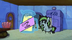 Size: 1920x1080 | Tagged: safe, artist:moonahd, oc, oc:weo, pegasus, pony, fools in april, meme, reference, spongebob reference, spongebob squarepants