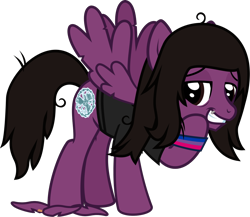 Size: 1177x1019 | Tagged: safe, artist:lightningbolt, derpibooru exclusive, pegasus, pony, g4, the mean 6, .svg available, bags under eyes, clone, clothes, evil clone, feather, grin, lidded eyes, lip piercing, looking at you, male, messy mane, messy tail, pierce the veil, piercing, ponified, raised hoof, shirt, show accurate, simple background, smiling, solo, spread wings, stallion, standing, svg, t-shirt, tail, tattered, tattered wings, transparent background, vector, vic fuentes, wings, wristband
