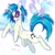 Size: 2048x2048 | Tagged: safe, artist:ghuoulish, dj pon-3, vinyl scratch, pony, unicorn, g4, high res, music notes, solo, vinyl's glasses