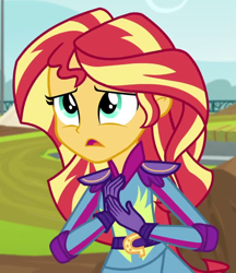 Size: 602x697 | Tagged: safe, screencap, sunset shimmer, human, equestria girls, g4, my little pony equestria girls: friendship games, cropped, female, solo