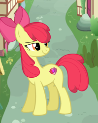 Size: 650x816 | Tagged: safe, artist:磊琅生, apple bloom, earth pony, pony, g4, female, filly, foal, older, older apple bloom, solo, teenage apple bloom